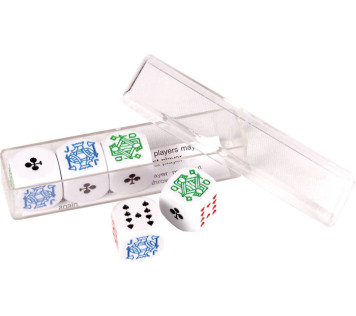 BOITE DE 5 DES POKER