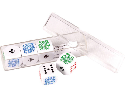BOITE DE 5 DES POKER