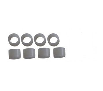 8 COUSSINETS NYLON 12X10 POUR EMBOUTS DE BARRES ALU