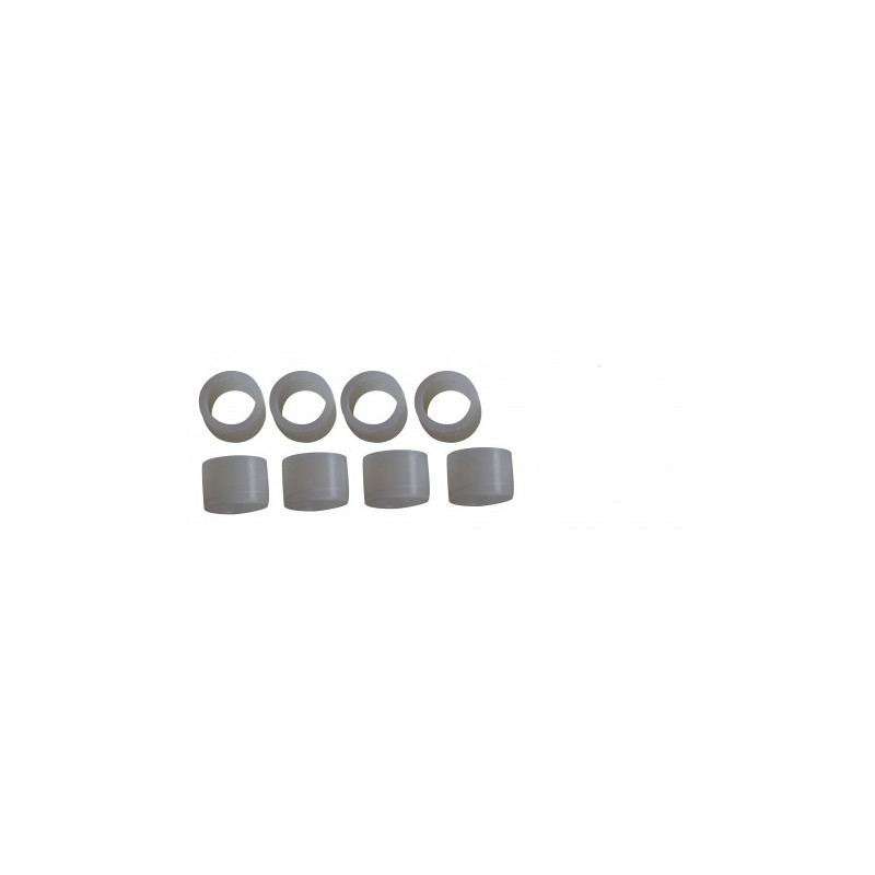 8 COUSSINETS NYLON 12X10 POUR EMBOUTS DE BARRES ALU