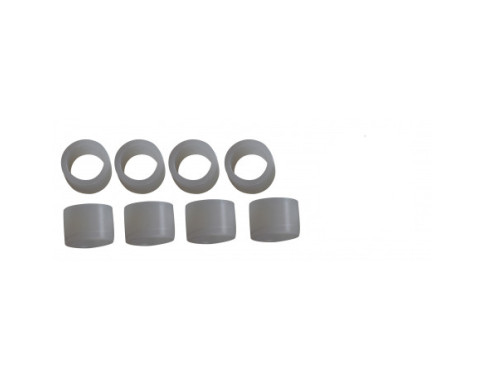 8 COUSSINETS NYLON 12X10 POUR EMBOUTS DE BARRES ALU