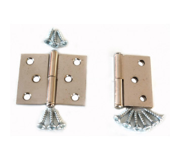 2 CHARNIERES 40X50 POUR TAPIS AVEC VIS