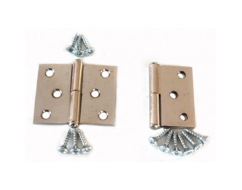 2 CHARNIERES 40X50 POUR TAPIS AVEC VIS