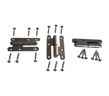 LOT DE 3 CHARNIERES DE MEUBLE 80X45 AVEC VIS