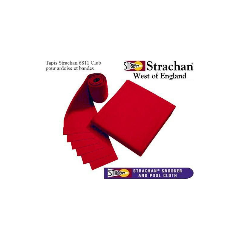 Tapis 6811 Strachan rouge au centimètre