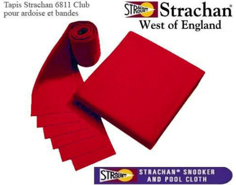 Tapis 6811 Strachan rouge au centimètre