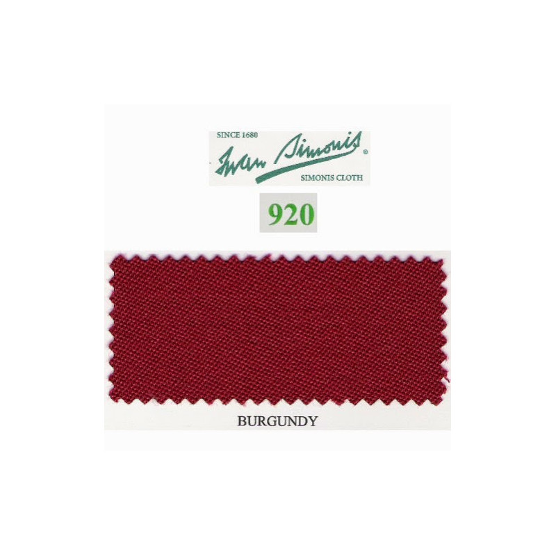 Kit tapis Simonis 920 7ft Burgundy