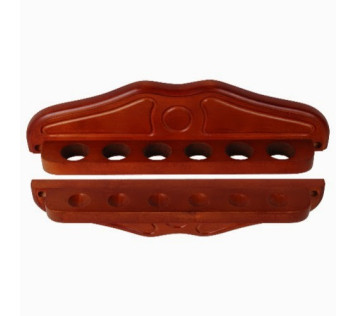 Porte-queues de luxe Acajou 6 queues 38,5 x 9,5cm