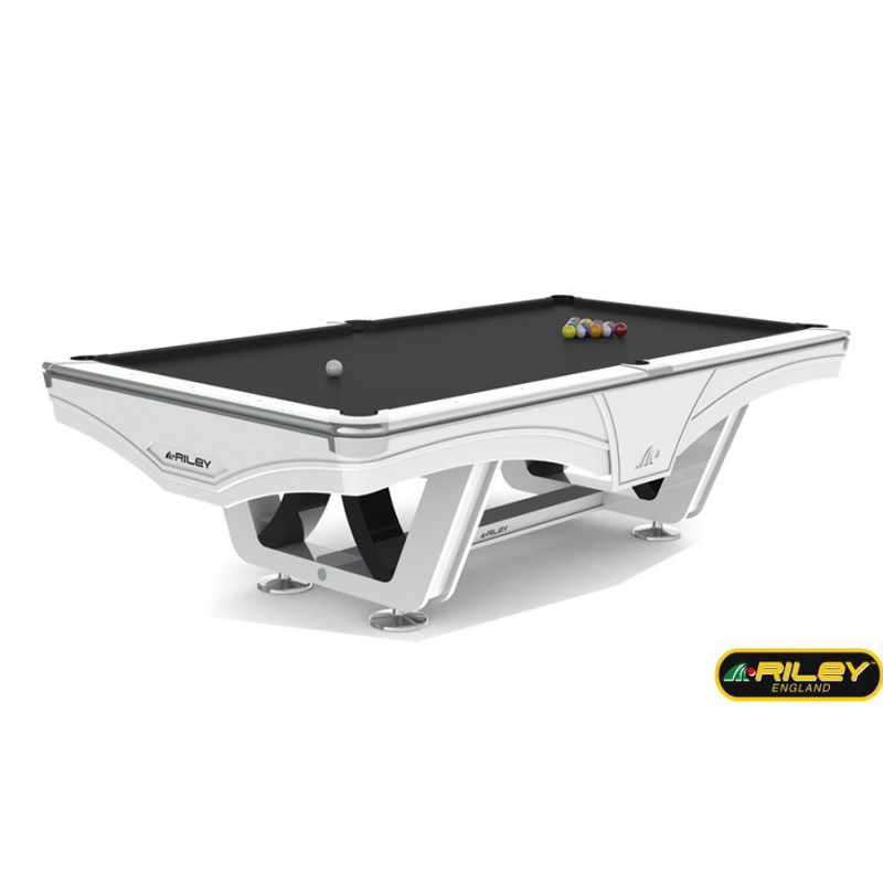 Billard Américain Ray RILEY 9ft Blanc Billard Américain Ray RILEY 9ft Blanc