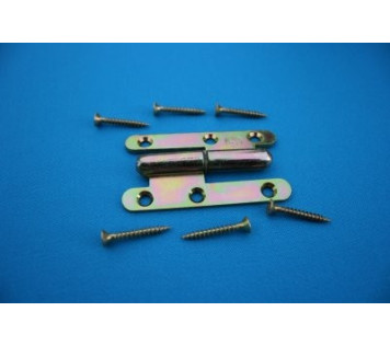 LOT DE 3 CHARNIERES DE MEUBLE 80X45 AVEC VIS